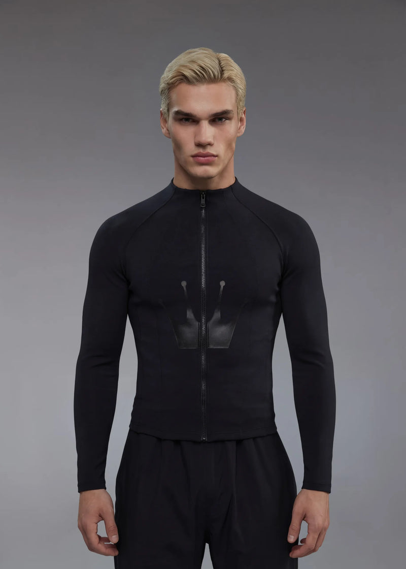 Men’s fitted long sleeve in Black