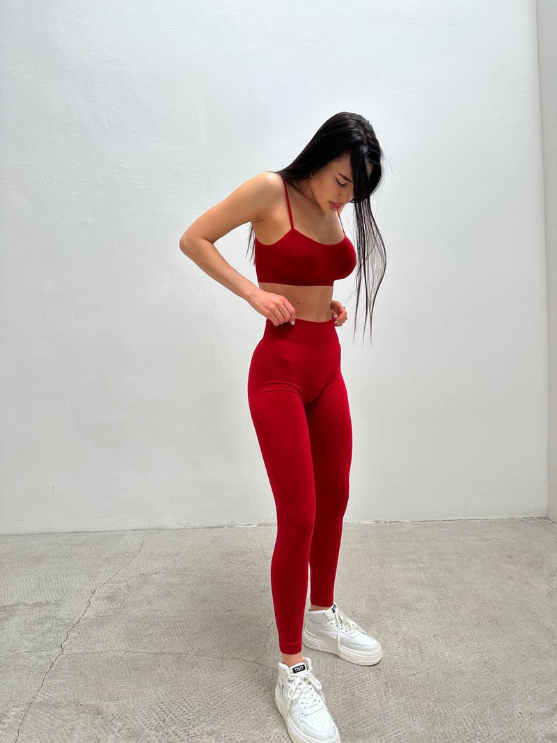 Seamless leggings Wine