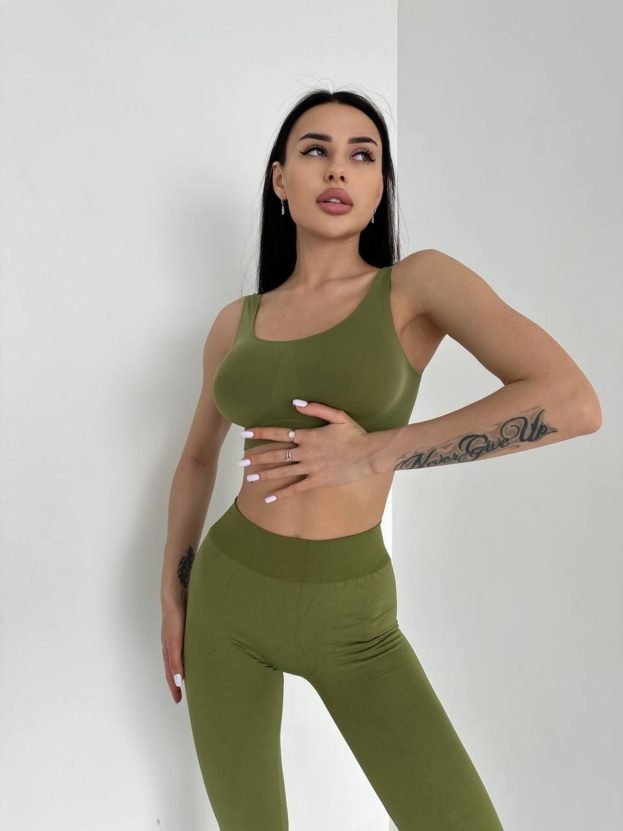 Wide strap top Olive branch