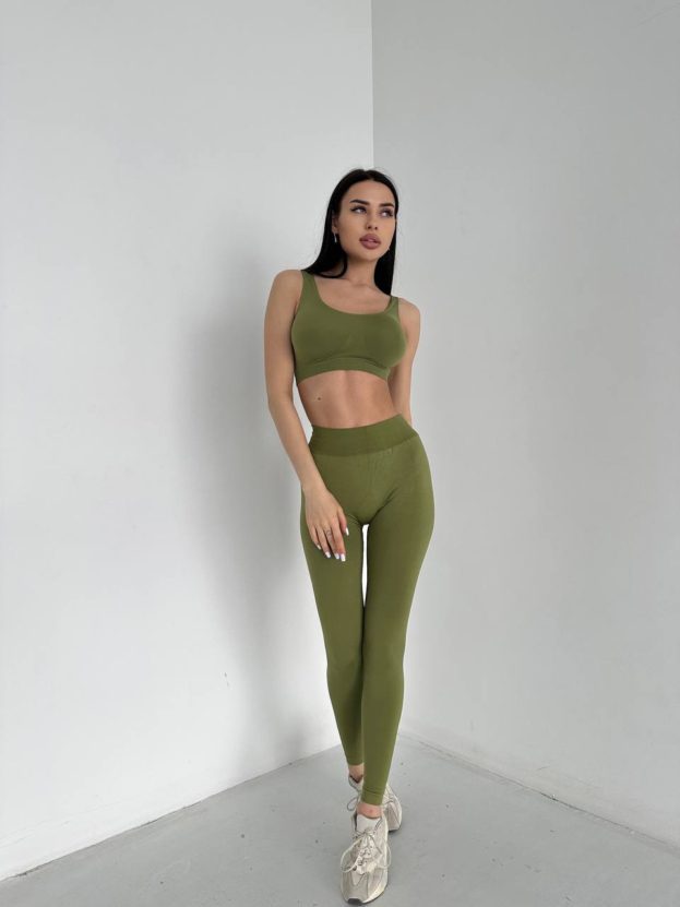 Wide strap top Olive branch