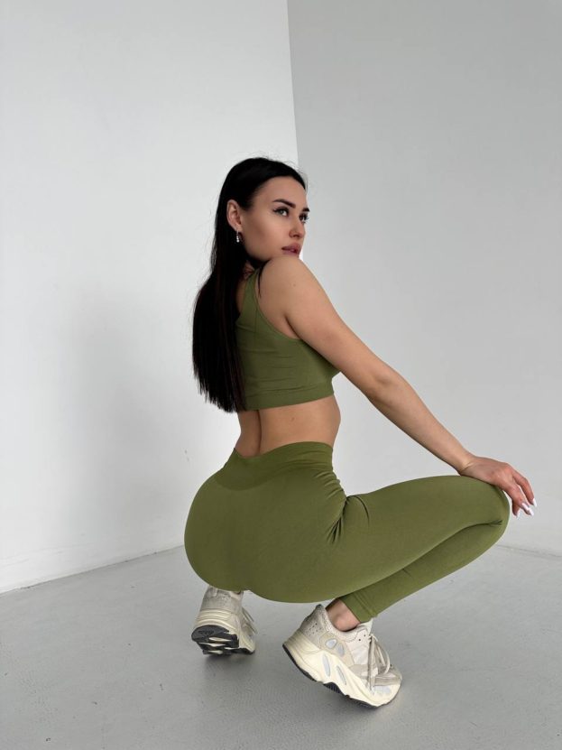 Wide strap top Olive branch