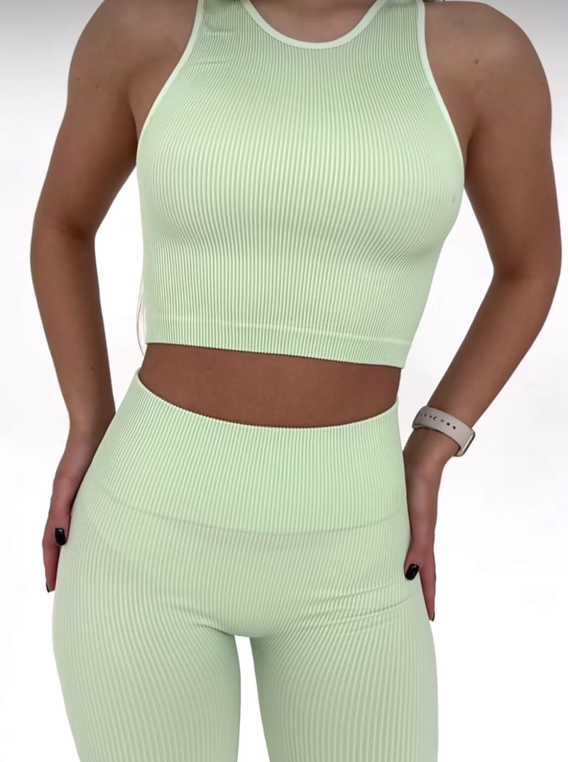 Ribbed Top Pistachio