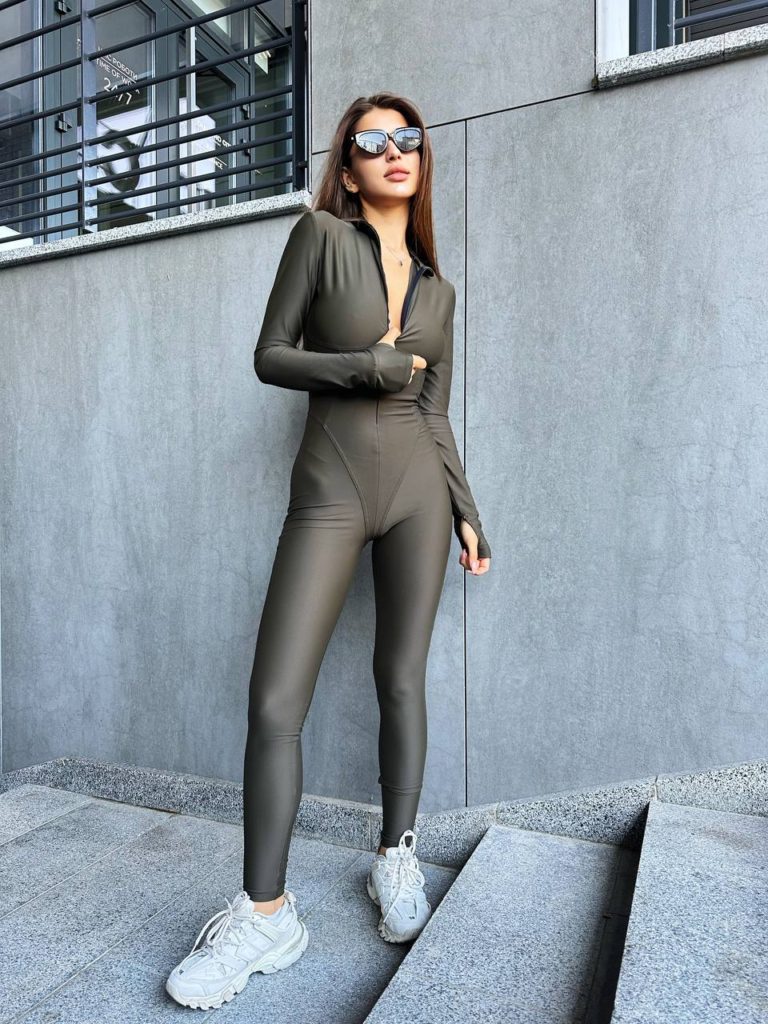 Catsuit Khaki Lycra