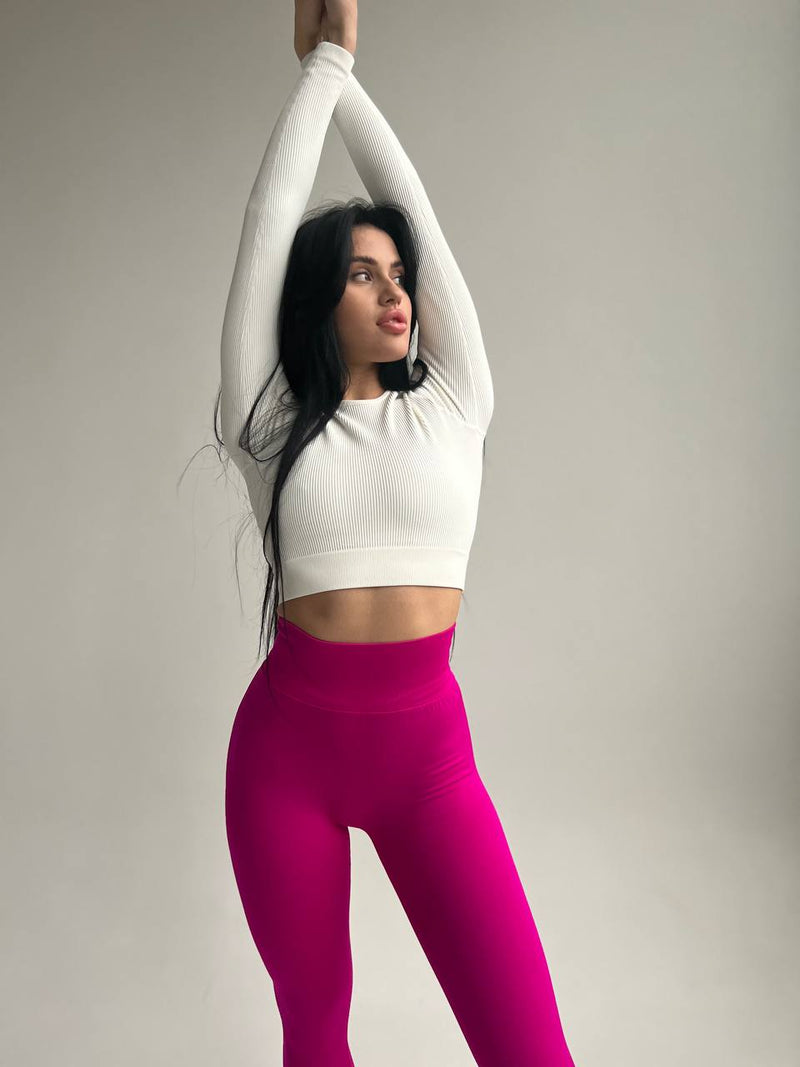Seamless Push-up Leggings Fuchsia