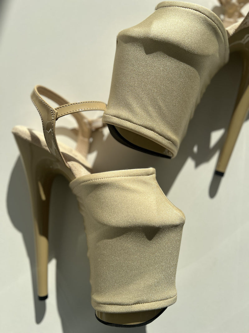 Pole Shoe protector Gold lycra