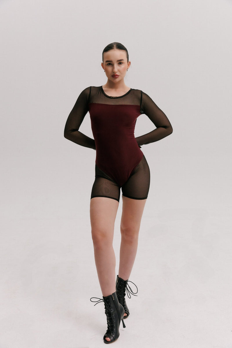 Playsuit Force bordeaux