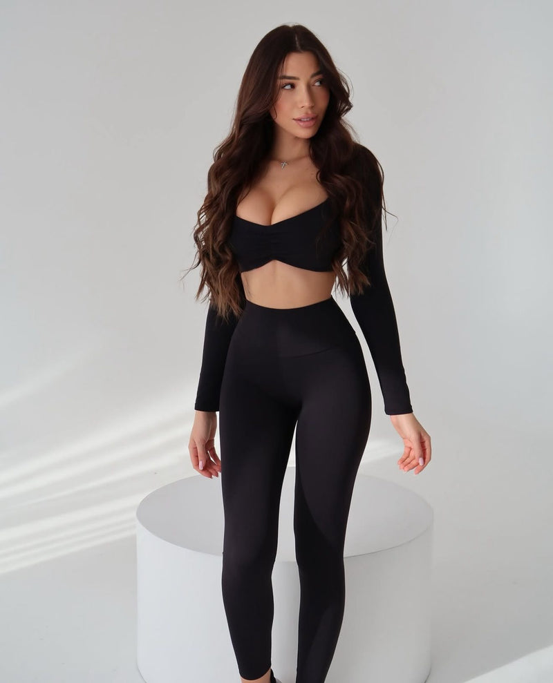 Seamless Duo Set Black