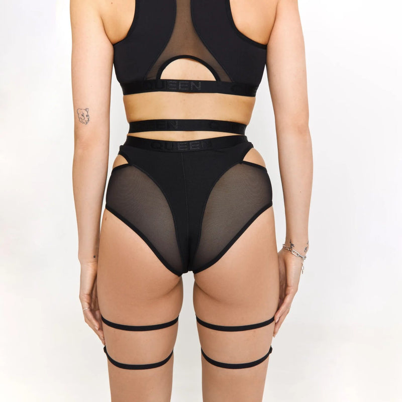 Adjustable Garter Belt – Black Heaven