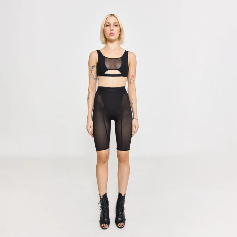 Rise Up Biker Shorts – Compressive Black