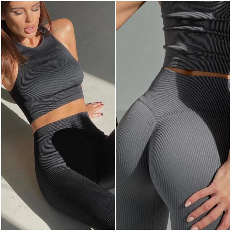 Push Up Seamless Set Graphite