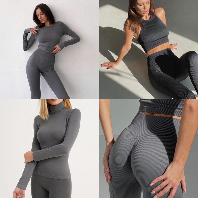 Push Up Seamless Set Graphite