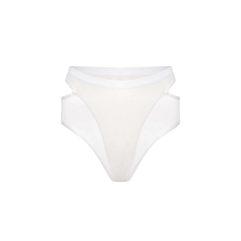 High-waisted Shorts – White Candy