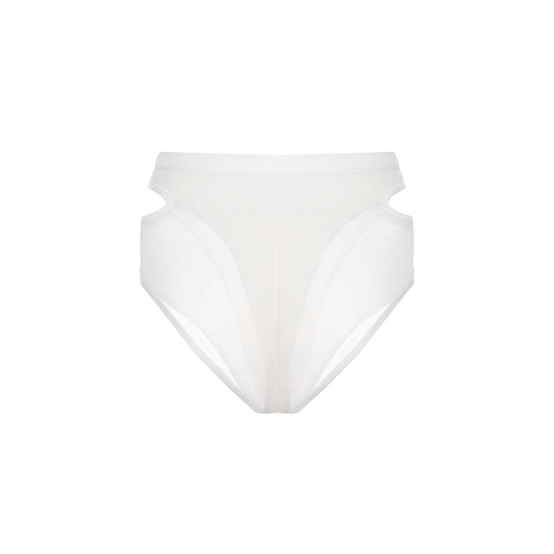 High-waisted Shorts – White Candy