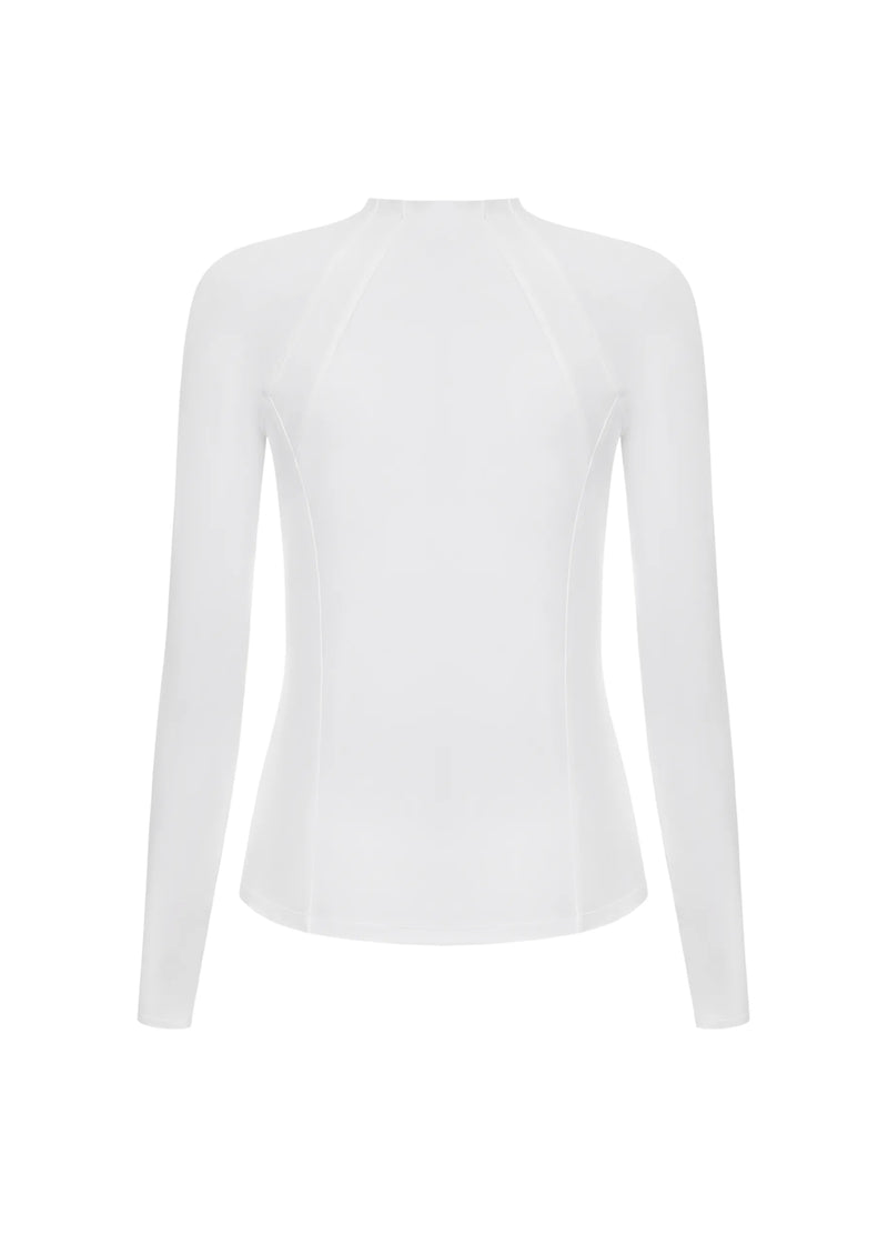 Men’s fitted long sleeve in White
