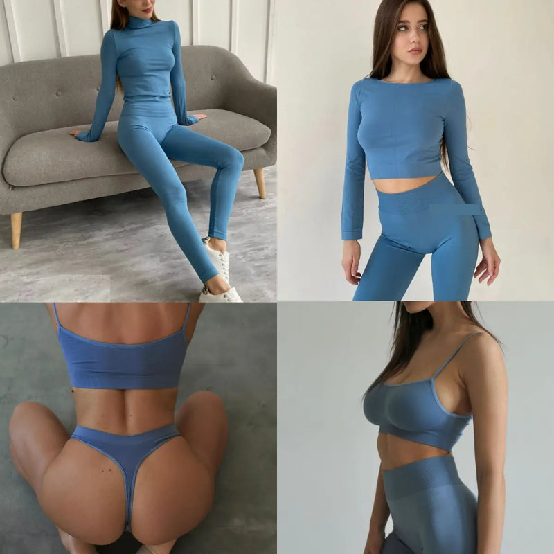 Light Blue seamless set