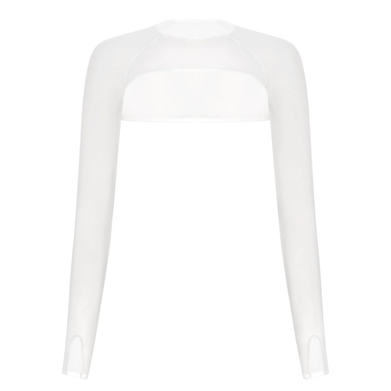Top Bolero QUEEN – White
