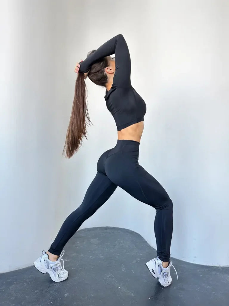 Figure Modelling Leggings Black