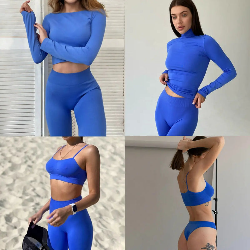 Seamless Set Electric Blue