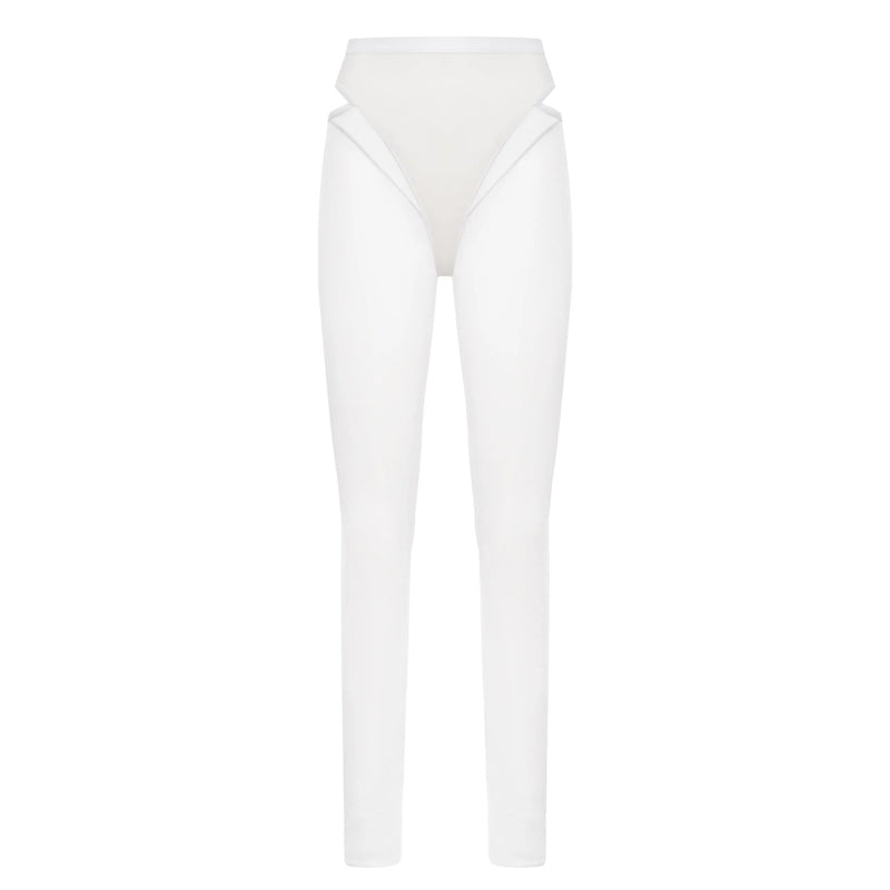 Mesh Leggings – White Candy