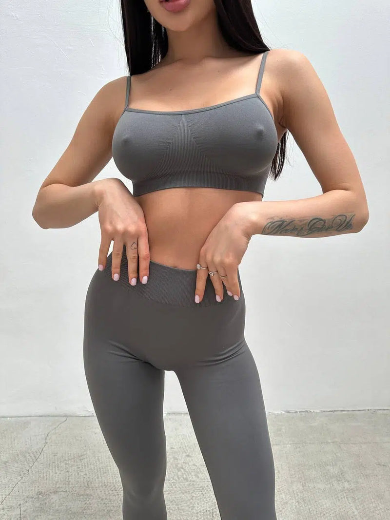 Spaghetti strap top Graphite