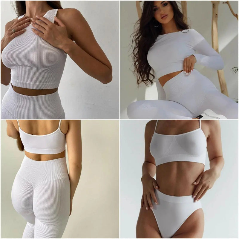 Push Up Seamless Set White