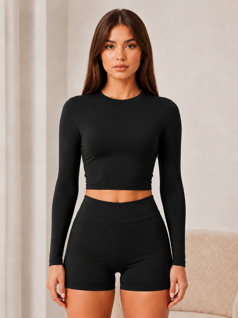 Second Skin Black Long Sleeve