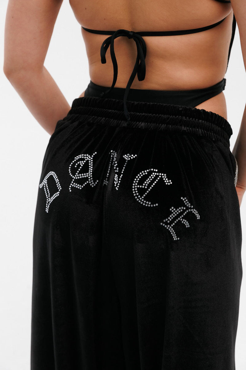 Dance rhinestone sweatpants