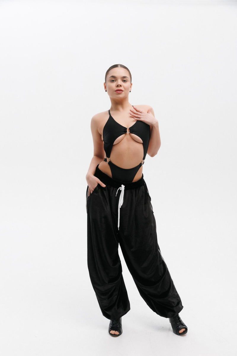 Dance rhinestone sweatpants