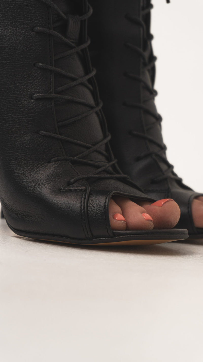 Black COMFORT High Heels Leather