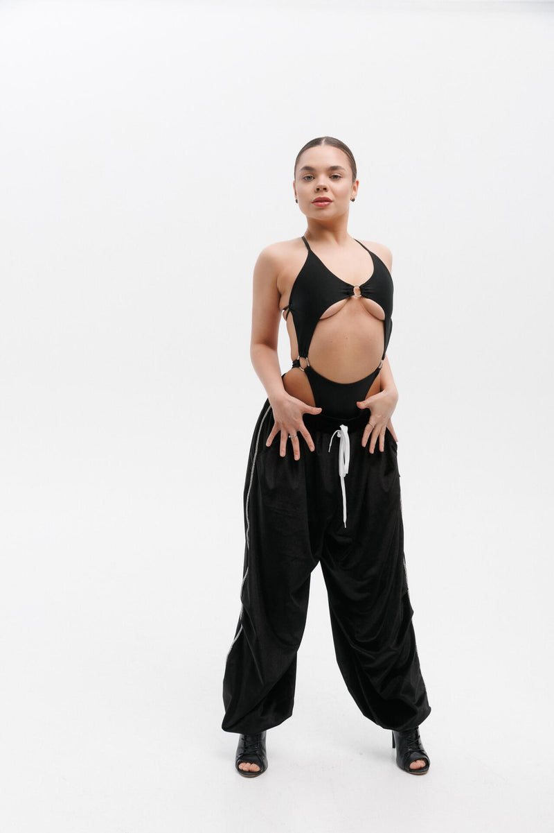 Dance rhinestone sweatpants