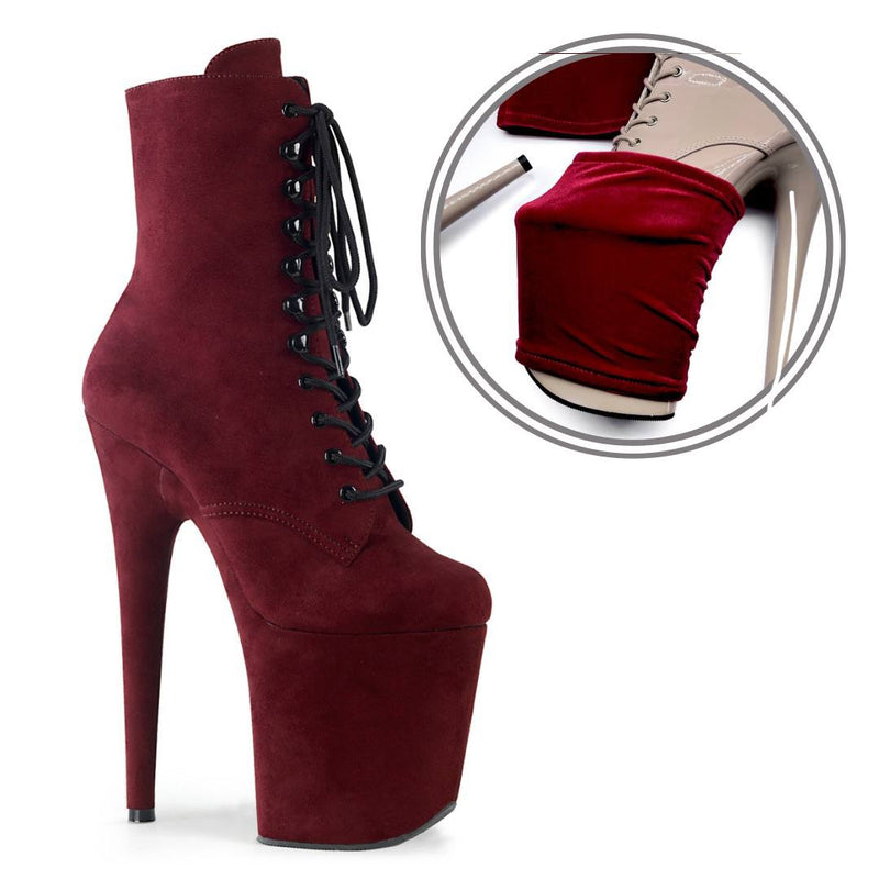 Pole Shoe protect Bordeaux velvet