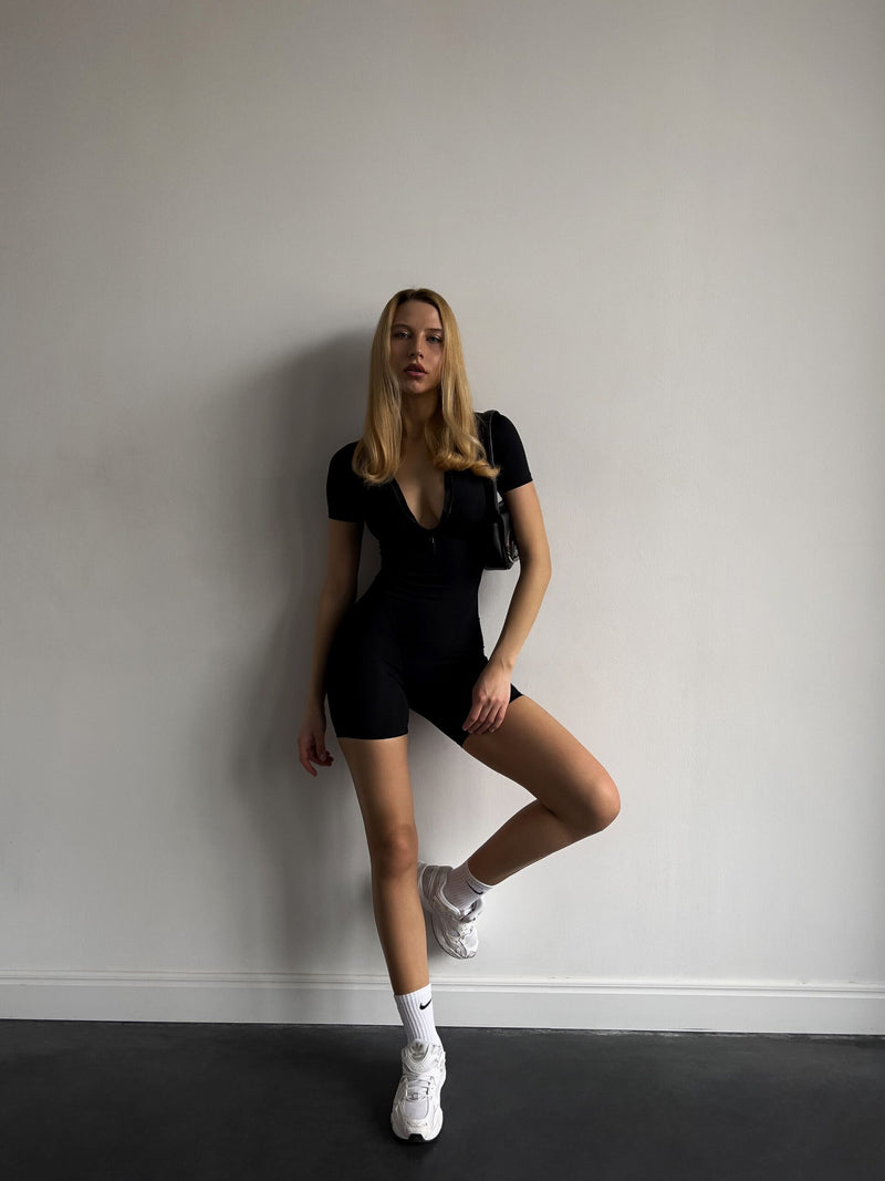 Seamless Playsuit Black Panther