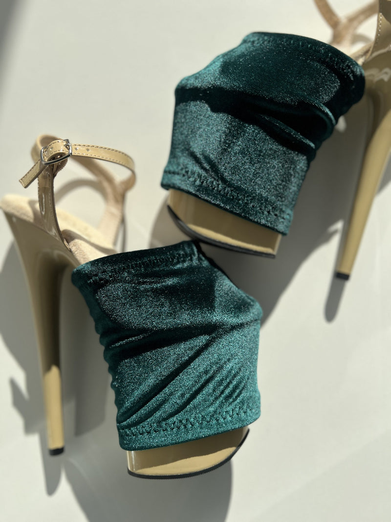 Pole Shoe protect Green Velvet