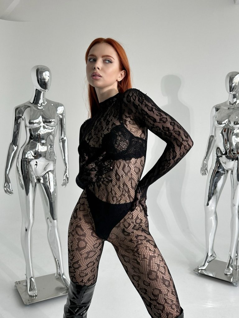 Fishnet Leopard Catsuit