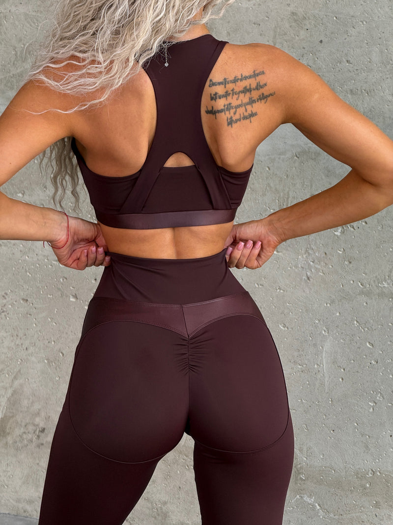 Sport Glam Top Chocolate