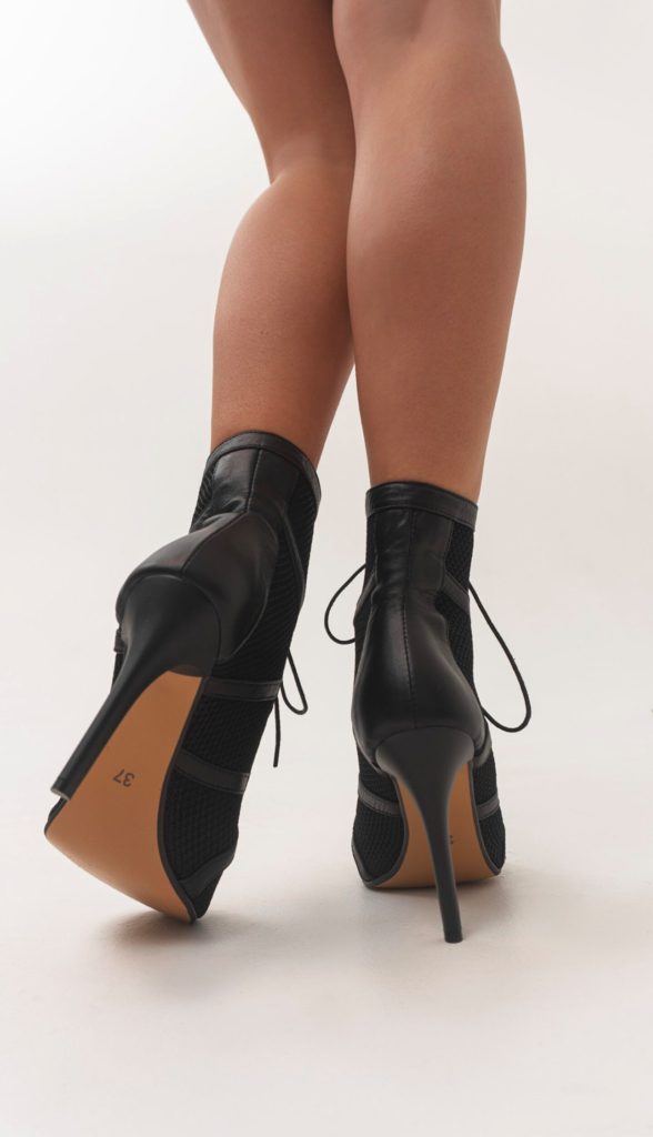 Black CLASSIC High Heels Leather