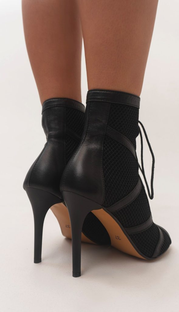 Black CLASSIC High Heels Leather