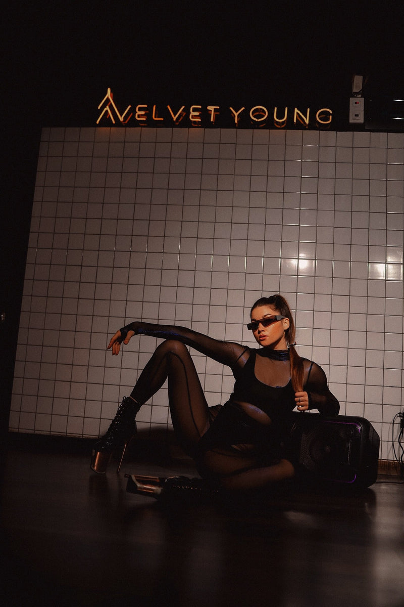 Blue Shimmer Catsuit