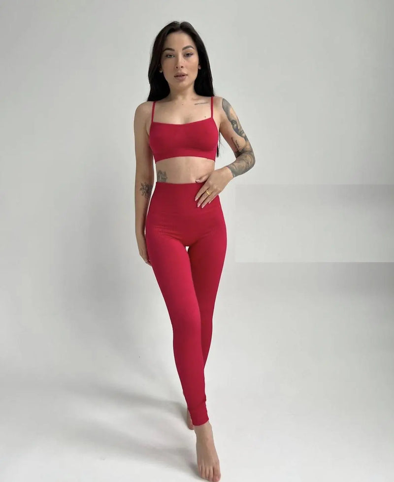 Spaghetti strap top Raspberry
