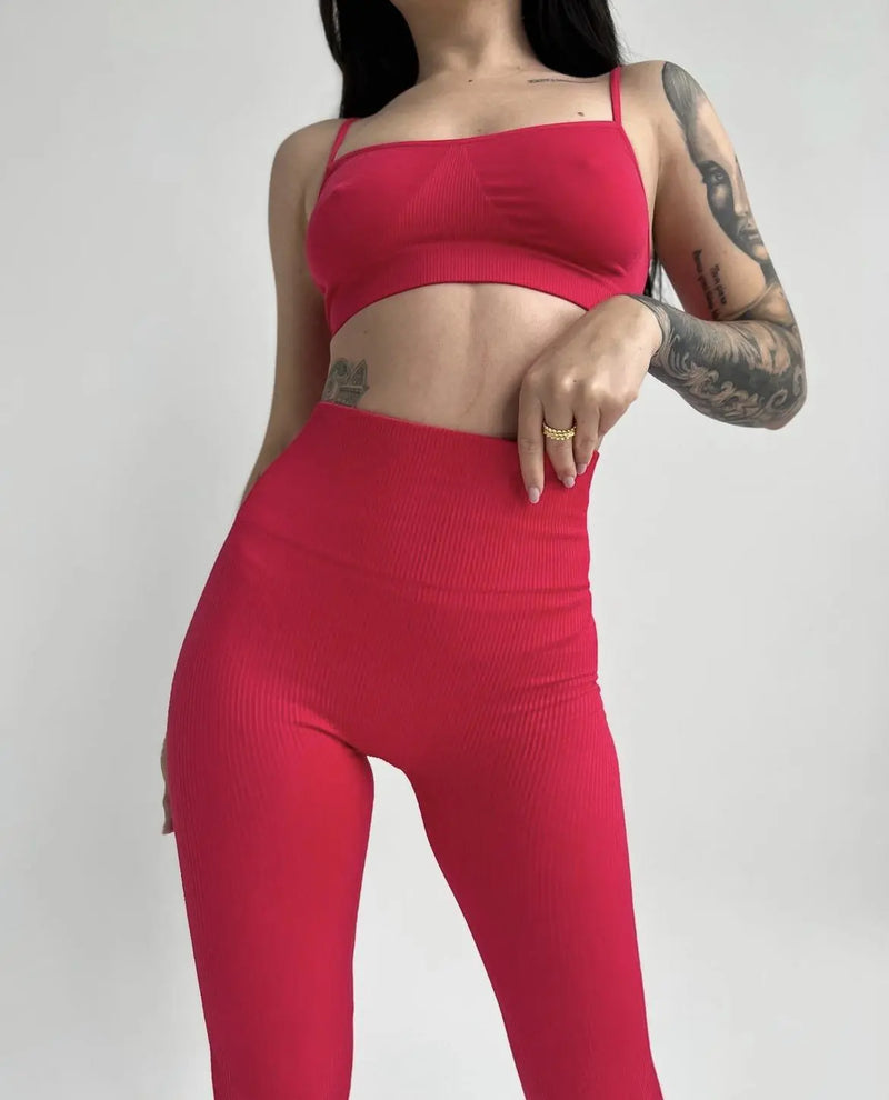Spaghetti strap top Raspberry