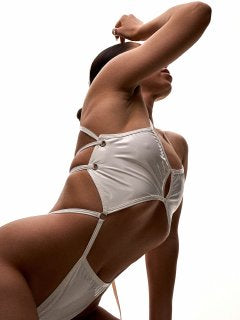 Angel White Latex Bodysuit