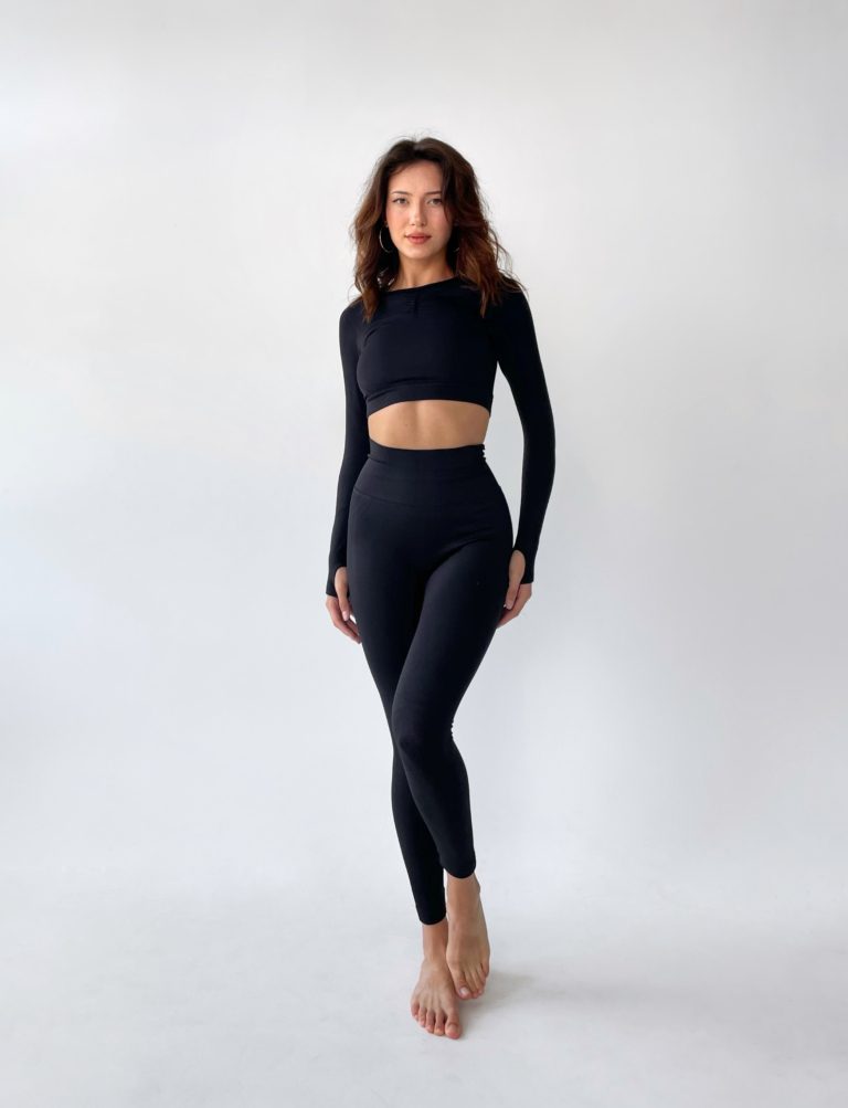 Seamless Push Up Leggings Black