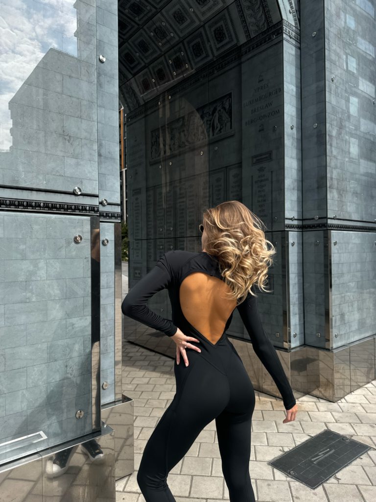 Backless Catsuit Black