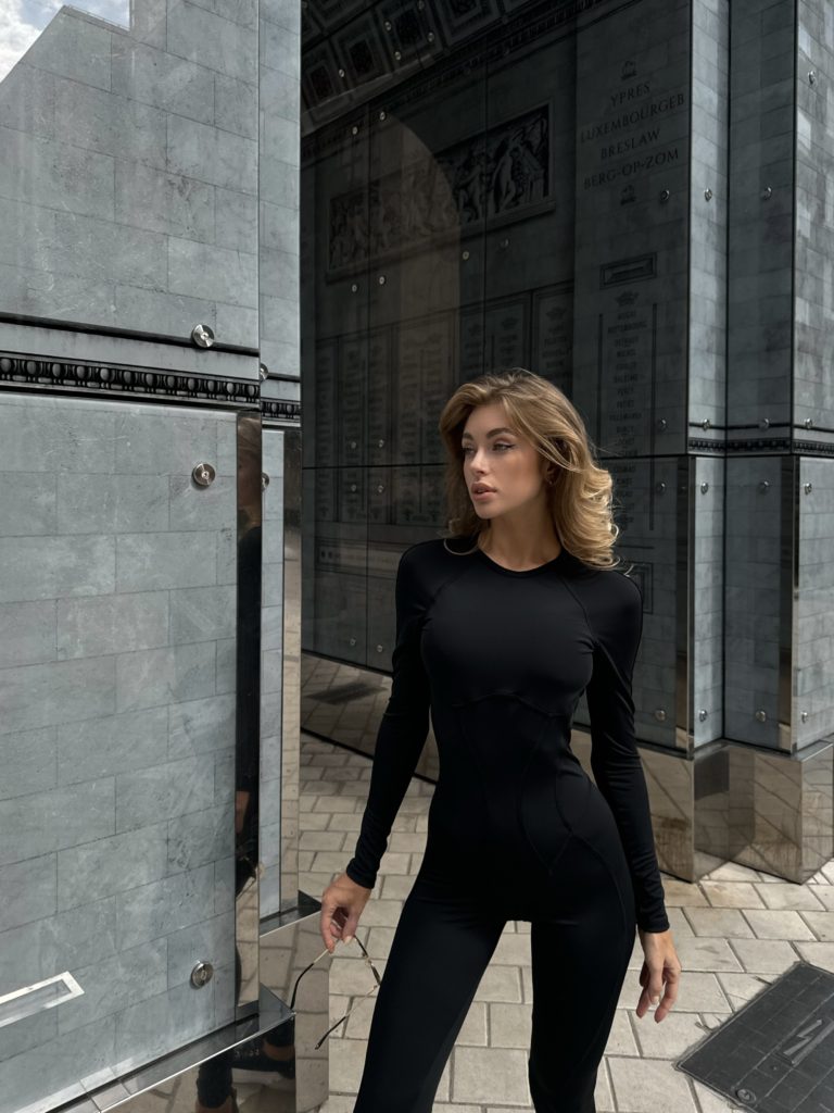 Backless Catsuit Black