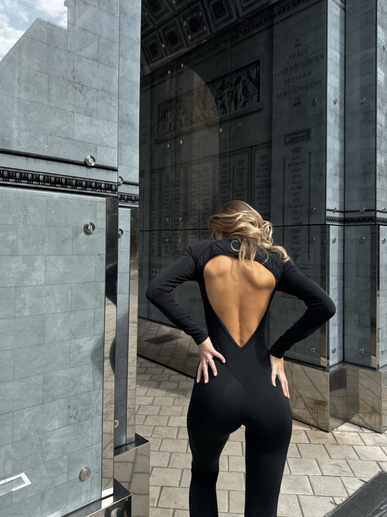 Backless Catsuit Black