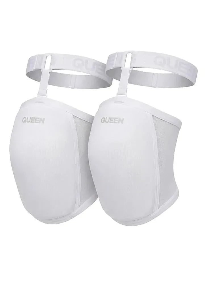 Knee Pads with Garter – DODO – White