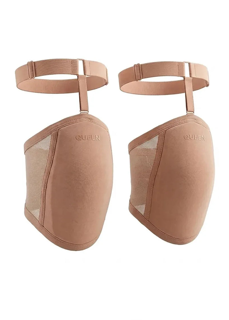 Knee Pads with Garter – DODO – Latte
