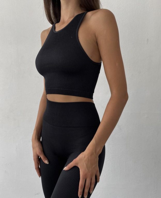 Push Up Seamless Set Black