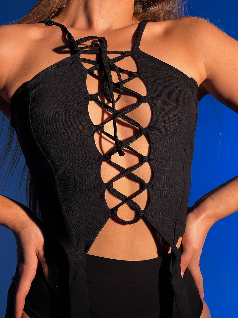 Garter Top Courage Black