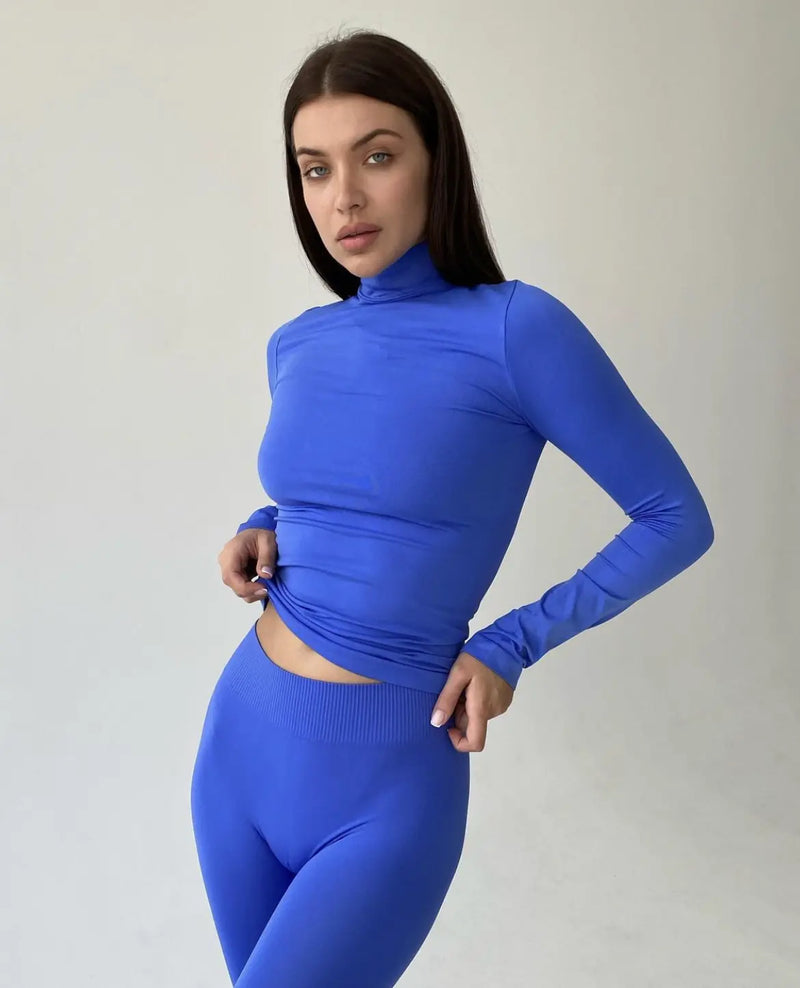 Seamless Turtleneck Electric
